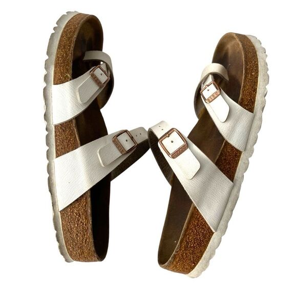 Birkenstock Mayari Birko-Flor Sandals in White Size EU 39 - Picture 7 of 10